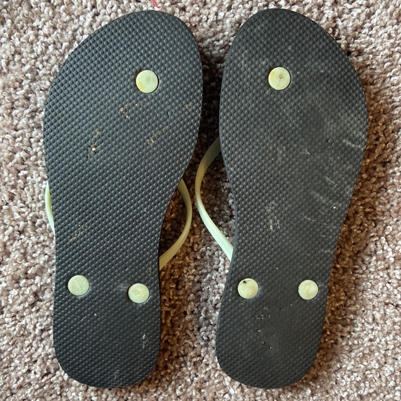 Cactus print flip flops women’s size 8 - Picture 4 of 4